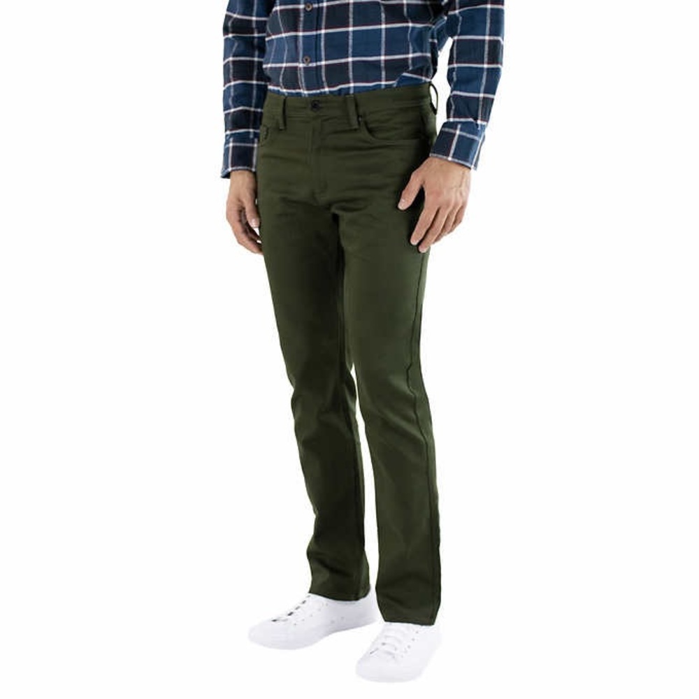 Jachs Men's 5 Pocket Stretch Pant - Green - 40x30